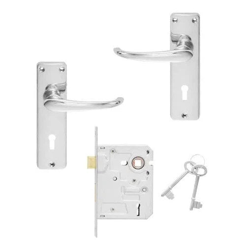 Lockset Classic Diecast Mackie/Sovereign-3Lever-Chrome-