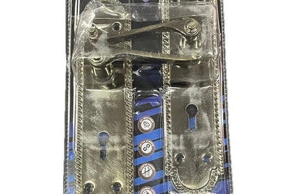 Lockset Georgian 8" Keyhole-Chrome Plated-