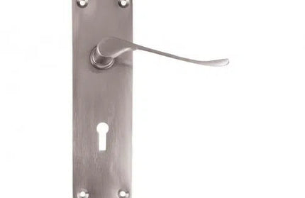 Lockset Victorian Scroll 8'' Keyhole-Bronze