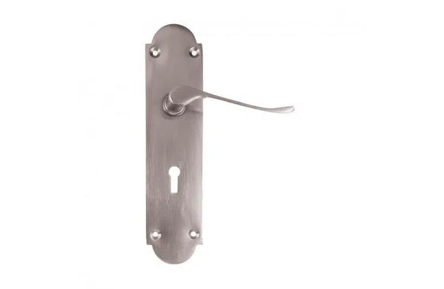 Lockset Victorian Scroll 8'' Keyhole-Bronze