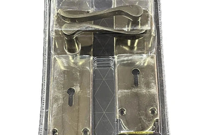 Lockset Victorian Scroll 8'' Keyhole-Bronze-