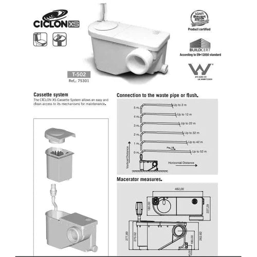 Macerator Lifting Station Ciclon-XS-