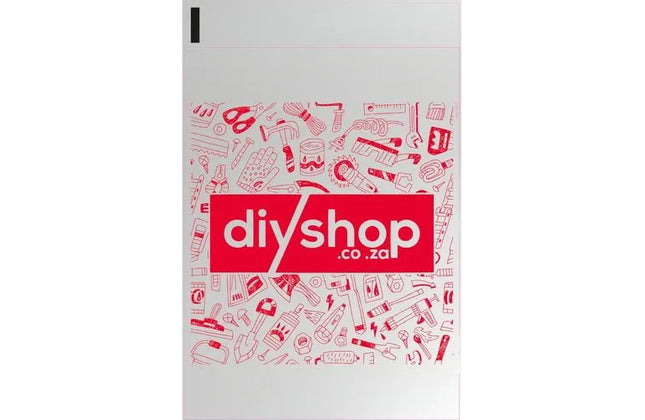 Mailer Bag 50μ𝑚 Branded diyshop.co.za-42x30𝑐𝑚-𝑝/100-Light Grey