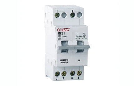 Modular Changeover Switch DIN Onesto-40A-2𝑃ole