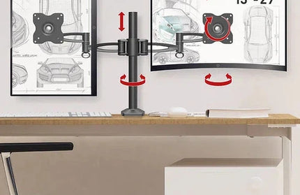 Monitor Desk Mount Dual Barkan-