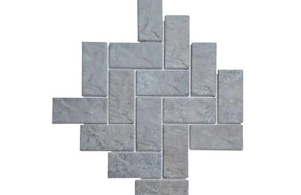 Mosaic Interlock (300x300)-Fishbone Matt Grey