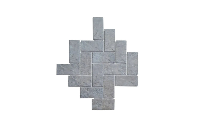 Mosaic Interlock (300x300)-Fishbone Matt Grey