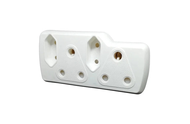 Multi Adapter Plug 2x Euro 2x 3Pin-Default Title