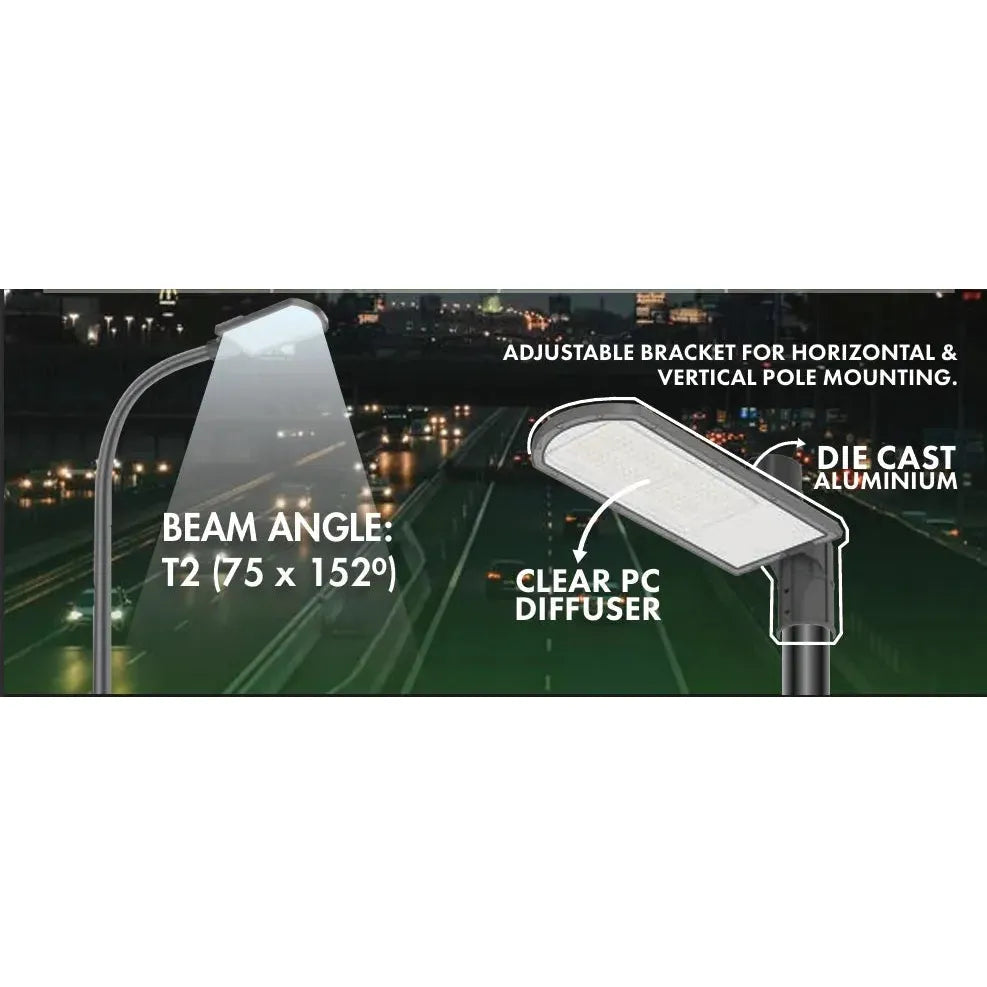 Municipal Street Light Replacement Head 230𝑉-50𝑊/6000lm-Cool White-