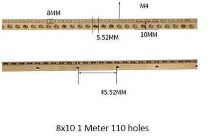 Neutral Bar Length-𝑤8x𝐻10x𝐿1000𝑚𝑚-