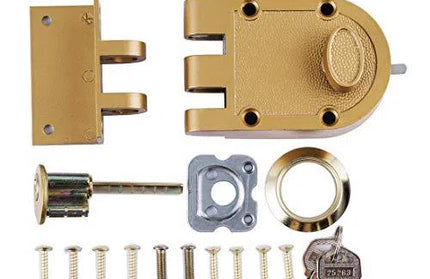 Night Latch Jimmy Proof-Single Cylinder-