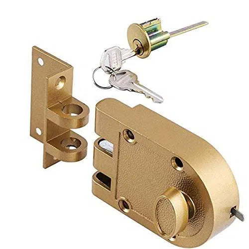 Night Latch Jimmy Proof-Single Cylinder-