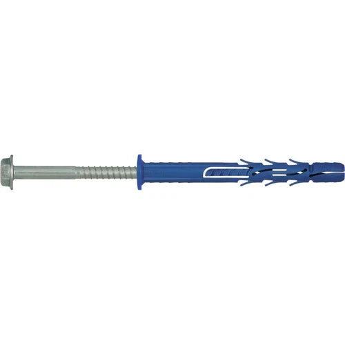 Nylon Frame Fixing Hex Colar Rawlplug-10 x 120mm-each-