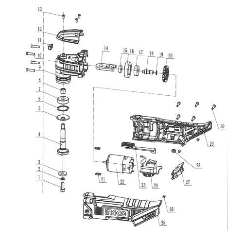 Oscillating Multi Tool Cordless 20𝑉 iNGCO