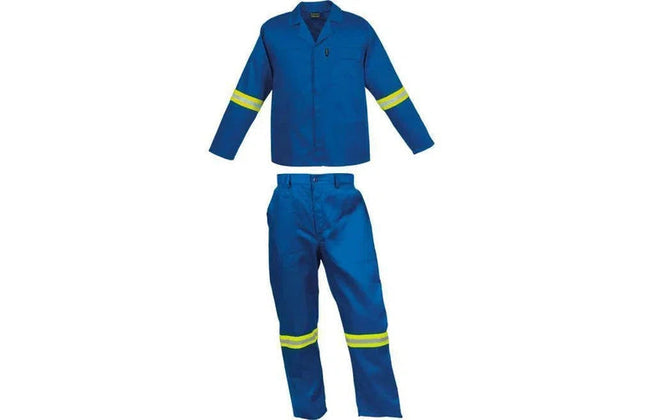 Overall Contisuit 2pc Blue with Reflective Stripes-34-Blue