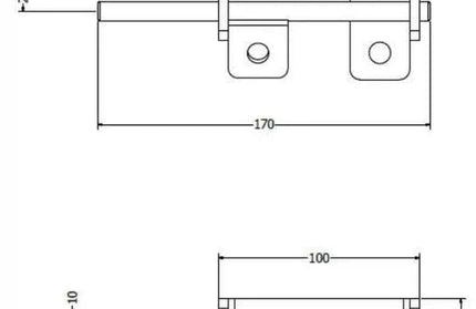 Pad Bolt Mild Steel Premium Painted-95mm Left-