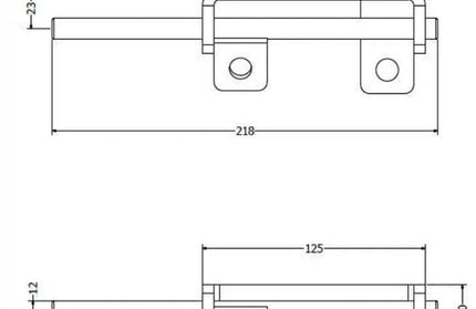 Pad Bolt Mild Steel Premium Painted-95mm Left-