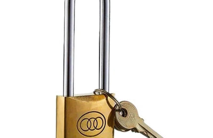 Padlock Long Shackle Brass Tri-Circle-32𝑚𝑚