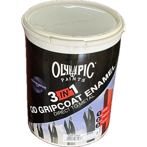 Paint 3in1 Enamel Gripcoat Olympic-5ℓ-White-