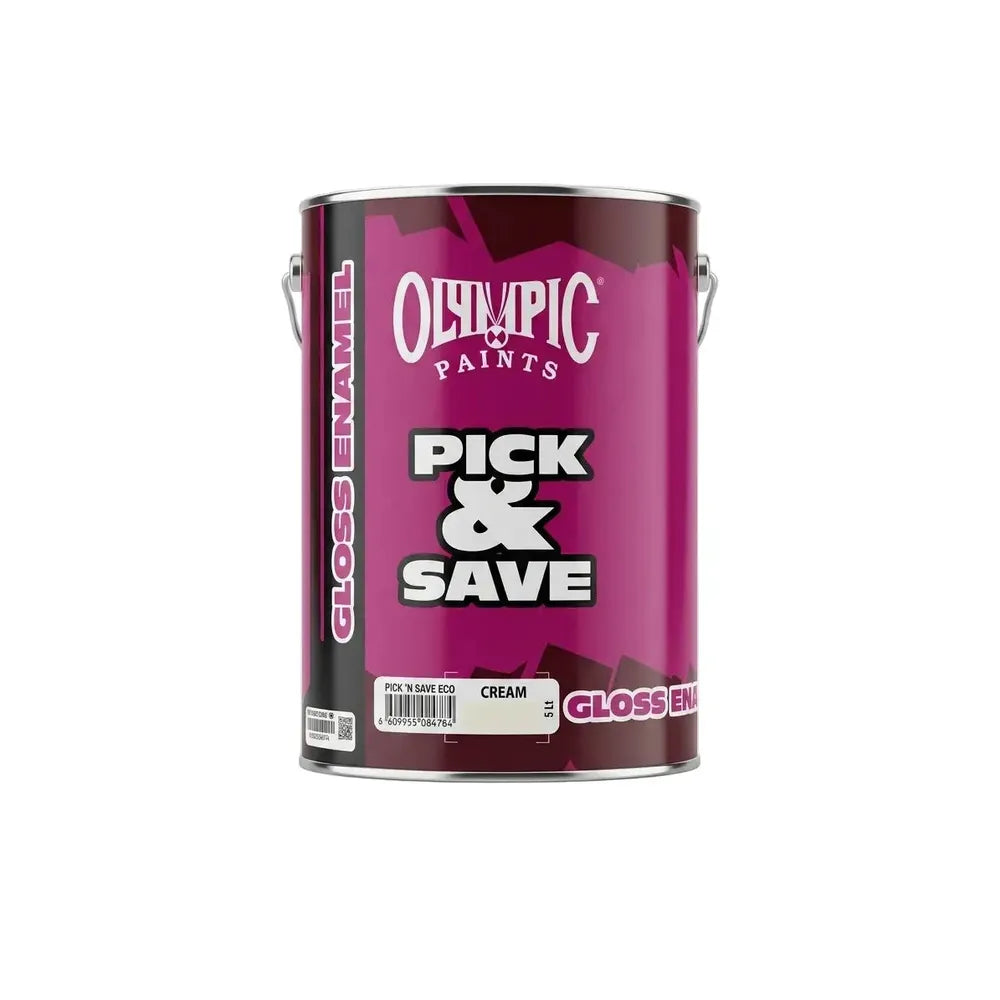 Paint Enamel eCono Gloss Pick n Save-5ℓ-Cream-