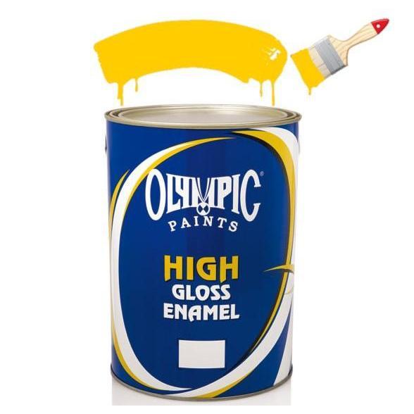 Paint Enamel Gloss Olympic-Paint-Olympic-500mℓ-Bright Yellow-diyshop.co.za