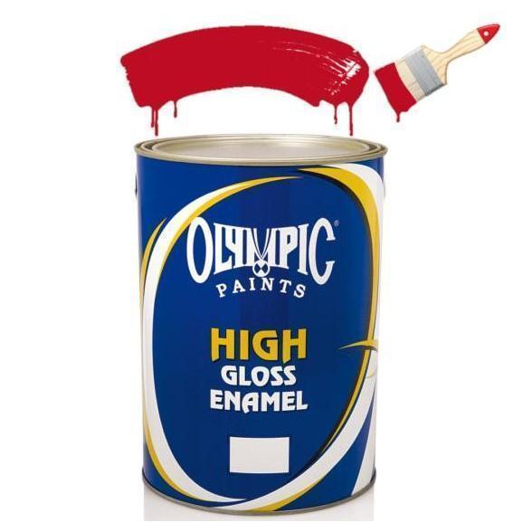 Paint Enamel Gloss Olympic-Paint-Olympic-500mℓ-Signal Red-diyshop.co.za