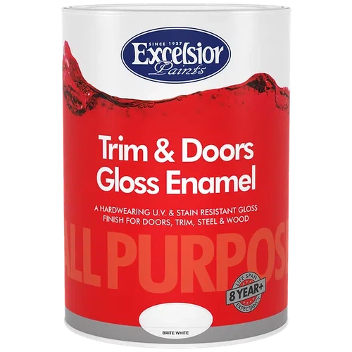 Paint Enamel Gloss Trim & Doors Excelsior-1ℓ-White