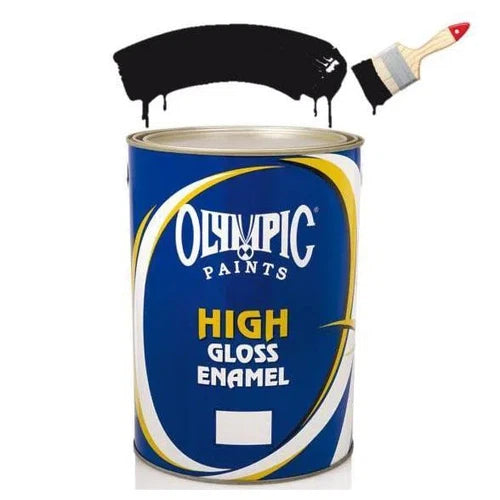 Paint Enamel High Gloss Olympic-500mℓ-Black
