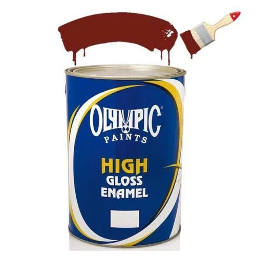 Paint Enamel High Gloss Olympic-5ℓ-Burgandy-