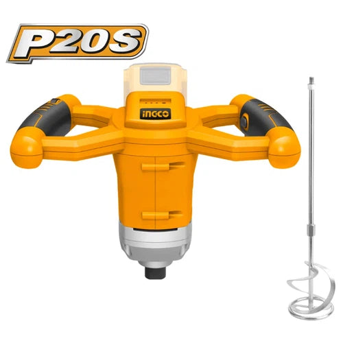 Paint/Liquids Mixer Cordless 𝑃20ˢ iNGCO-Tool Only