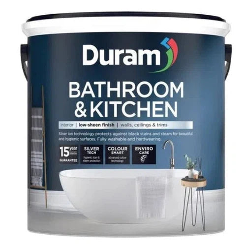 Paint PVA Bathroom & Kitchen Duram-2.5ℓ-White