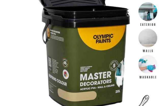 Paint PVA Master Decorators Olympic-Stone Grey-20ℓ