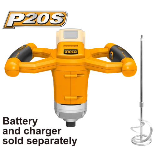 Paint/Liquids Mixer Cordless 𝑃20ˢ iNGCO-Tool Only-