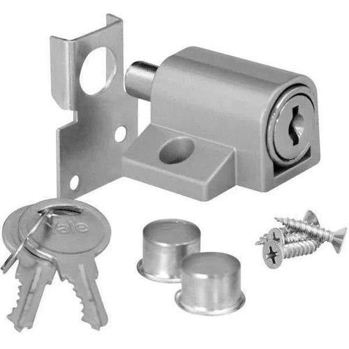 Patio Lock Press Pin-Silver-