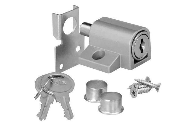 Patio Lock Press Pin-Silver