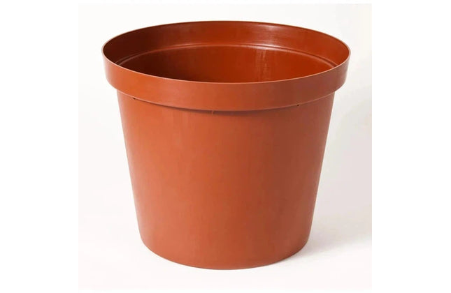 Plant Pot Plastic Round-⌀200 x ℎ175𝑚𝑚-Terracotta
