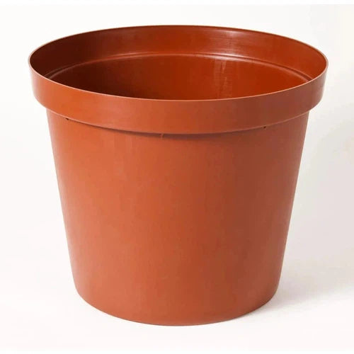 Plant Pot Plastic Round-⌀200 x ℎ175𝑚𝑚-Terracotta-