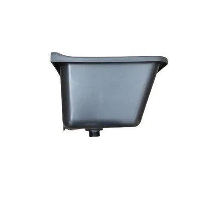 Plastic Wash Trough Single-Black-