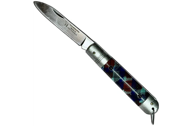 Pocket Knife Tartan Silver Okapi-Default Title