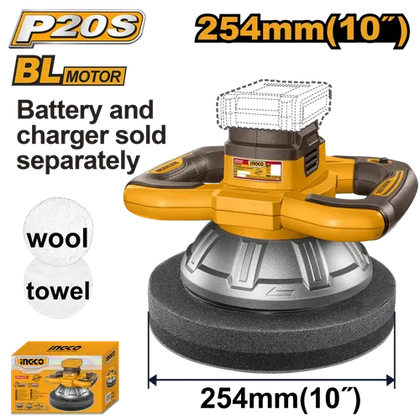 Polisher Cordless 254𝑚𝑚 𝑃20ˢ iNGCO-Tool Only-
