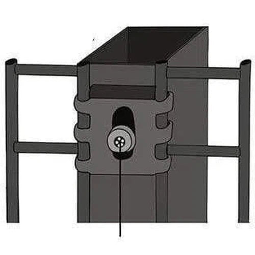 Post for Flat Panel Anti Cut-3.0m-Black-