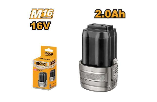 Power Tool Battery 𝑀16 LFP iNGCO-2.0𝐴𝒉/29.6𝑊𝒉