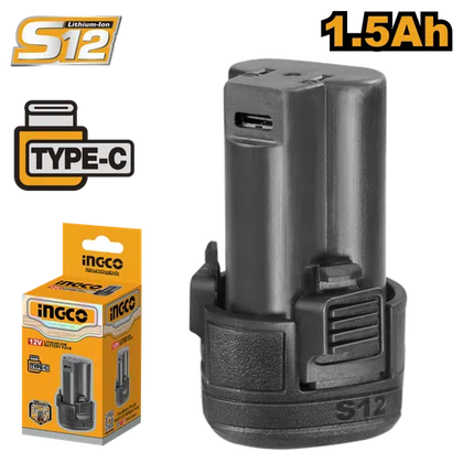 Power Tool Battery 𝑆12 LFP iNGCO/WADFOW-1.5𝐴𝒉-