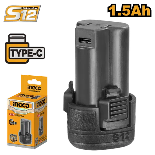 Power Tool Battery 𝑆12 LFP iNGCO/WADFOW-1.5𝐴𝒉-