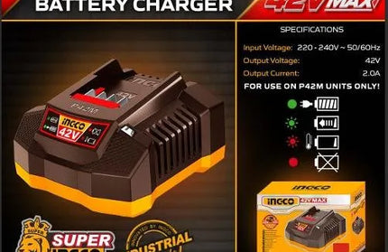 Power Tool Charger 𝑃42ᴹ iNGCO-2𝐴 Single-