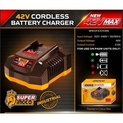Power Tool Charger 𝑃42ᴹ iNGCO-2𝐴 Single-
