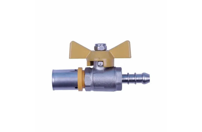 Press Crimp TSP Ball Valve Hosetail-15 x 8𝑚𝑚