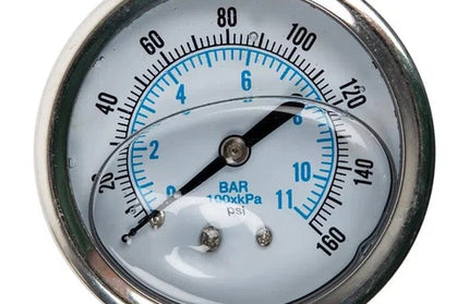 Pressure Gauge Oil Filled for Pressure Pump-60𝑚𝑚 x1/4"M/11℔