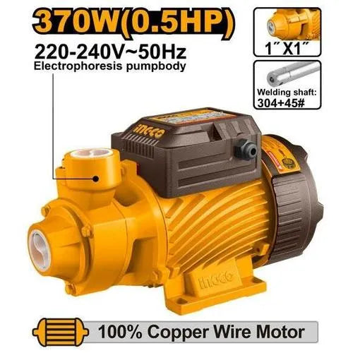 Pressure Pump Peripheral iNGCO-0.37𝑘𝑊/0.3𝑚³ℓ𝑝𝒉/𝐻16.5𝑚/2.8℔ + Ctrl-