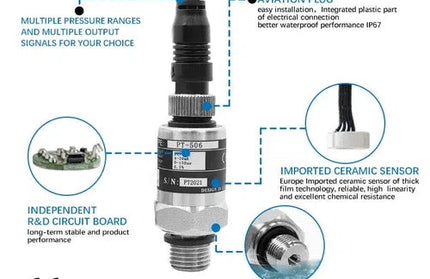 Pressure Transducer for VSD Pumps OULD-0-10 Bar-